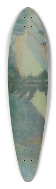 Zolo Palugyay - Mountain Brook between Boulders 39.3 inch art pintail longboard deck