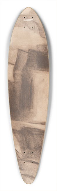 Zolo Palugyay - Study of Building Objects from Paris 39.3 inch art pintail longboard deck