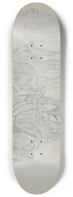 Agnes Lunn - Vogn forspndt to heste 8.25 inch art skate deck