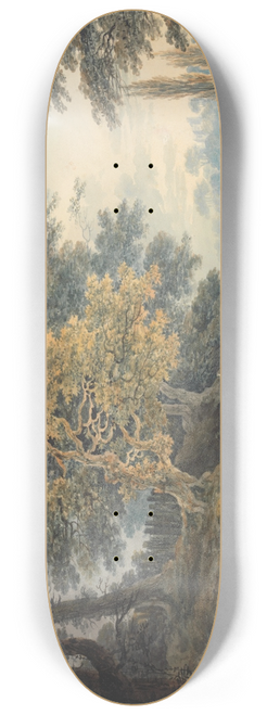 Dominic M. Serres - A View in a Lane near Hampstead 8.25 inch art skate deck