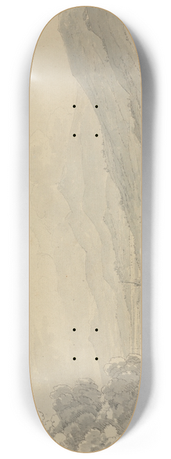 Dominic M. Serres - View of Perth from Moncrieffe Hill 8.25 inch art skate deck