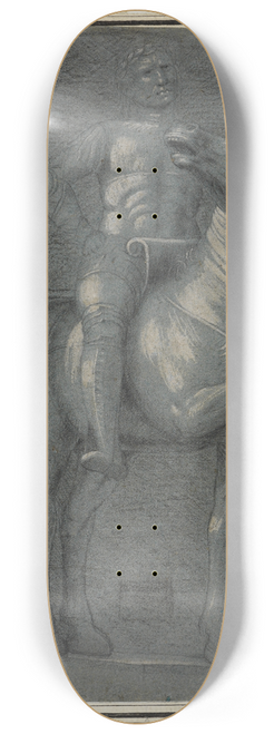 Donato Bramante - Reitermonument vor flacher Wandnische 8.25 inch art skate deck