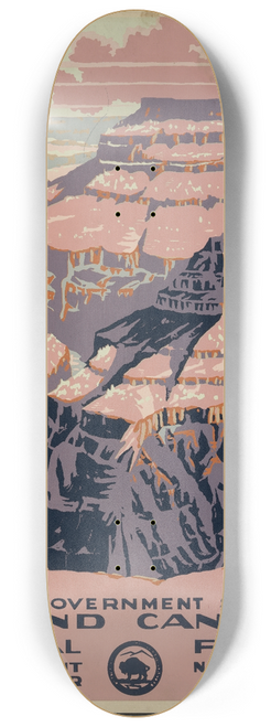 Don Chester Powell - Grand Canyon National Park, a free government service 8.25 inch art skate deck