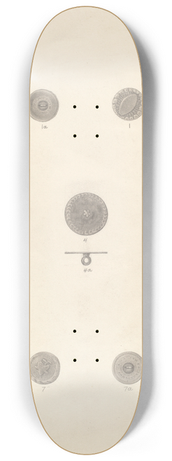 Dorothy Dwin - Buttons 8.25 inch art skate deck