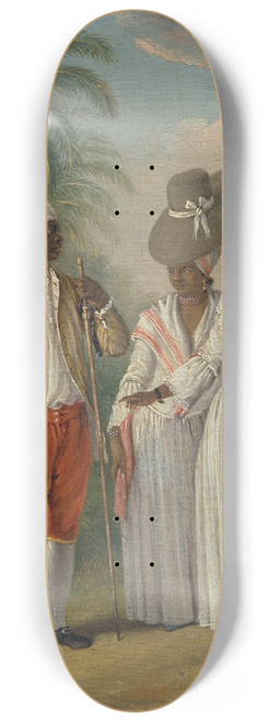 Agostino Brunias - Free West Indian Dominicans 8.25 inch art skate deck