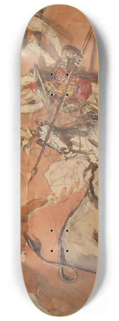 douard Manet - Bullfight 8.25 inch art skate deck
