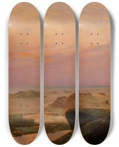 Triptych art skateboard deck of Jeanlon Grme The Two Majesties Les Deux Majests by Jean-Lon Grme (1824-1904)