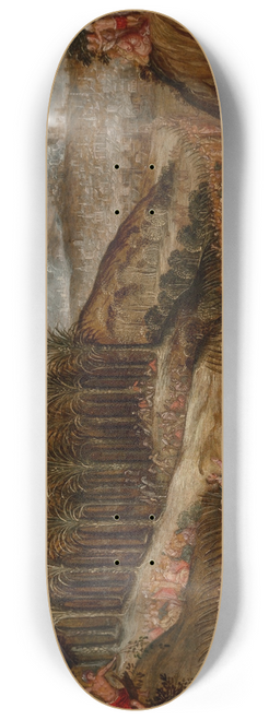 Dutch School - Christs triumphal entry into Jerusalem 8.25 inch art skate deck