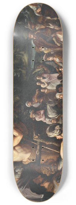 Dutch School - Saint John Preaching to the Multitude 8.25 inch art skate deck