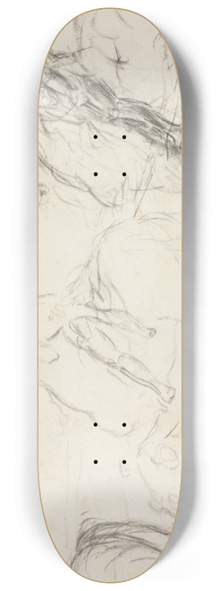 Edgar Degas - Battle Scene with Armored Figures on Horseback 8.25 inch art skate deck