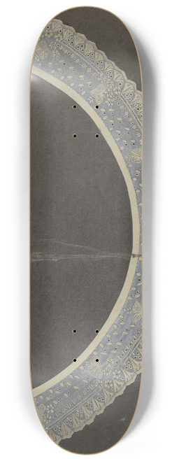 Edith Miller - Embroidered Linen Collar 8.25 inch art skate deck