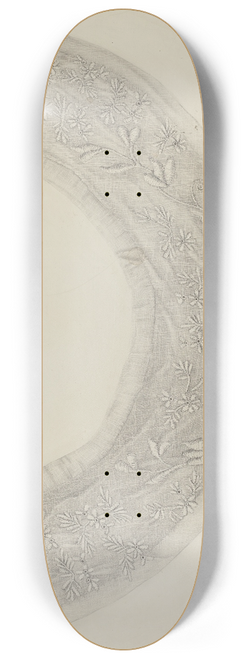 Edith Miller - Embroidered Linen Collar 8.25 inch art skate deck