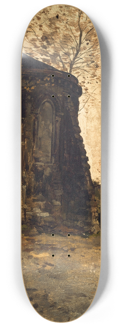 Edmond Charles Joseph Yon - Le chevet de lglise Saint-Pierre-de-Montmartre 8.25 inch art skate deck