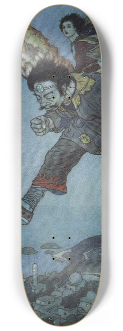 Edmund Dulac - The Garden of Paradise Pl 2 8.25 inch art skate deck