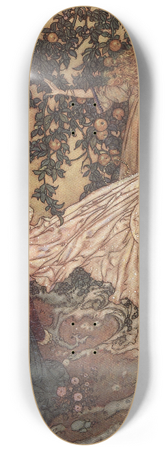 Edmund Dulac - The Garden of Paradise Pl 4 8.25 inch art skate deck