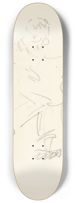 Edvard Weie - Studie af maleren Kristian Kongsbll 1880-1913 , siddende 8.25 inch art skate deck