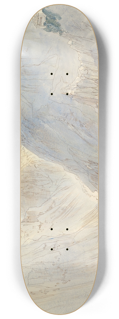 Edward Lear - Agia Paraskevi, Epirus, Greece 8.25 inch art skate deck