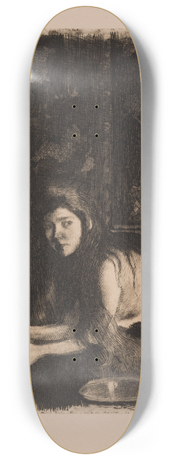 Albert Besnard - La femme au vase 8.25 inch art skate deck