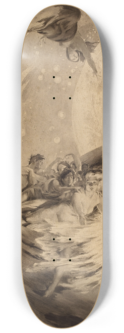 Albert Besnard - La Vrit entranant les sciences  sa suite rpand sa lumire sur les hommes 8.25 inch art skate deck