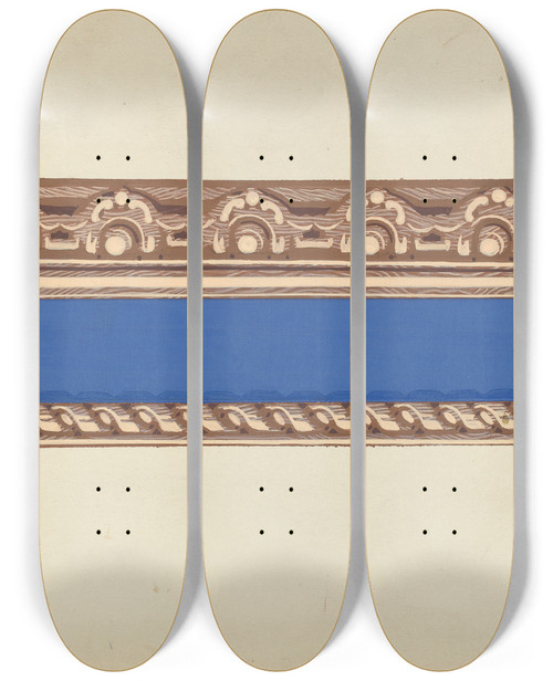 Triptych art skateboard deck of American 20Th Century Wallpaper_2 by American 20Th Century