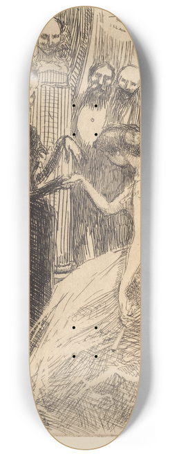 Albert Besnard - The Presentation (La prsentation) 8.25 inch art skate deck