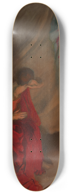 Edwin Austin Abbey - Within the Tent of Brutus; Enter the Ghost of Caesar, Julius Caesar, Act IV, Scene III 8.25 inch art skate deck