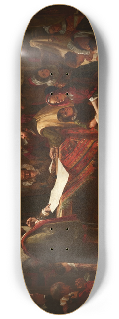 Edwin White - The Signing of the Compact in the Cabin of the Mayflower 8.25 inch art skate deck