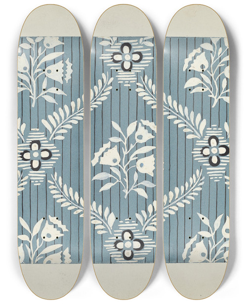 Triptych art skateboard deck of Joseph L Boyd Wallpaper by Joseph L Boyd (20-)