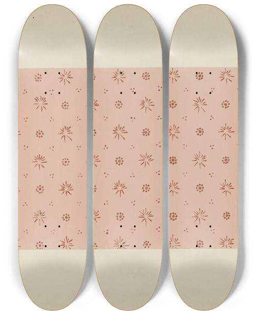 Triptych art skateboard deck of Paul Farkas Wall Paper_1 by Paul Farkas