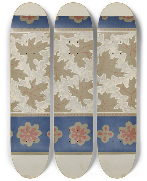 Triptych art skateboard deck of American 20Th Century Wallpaper_1 by American 20Th Century