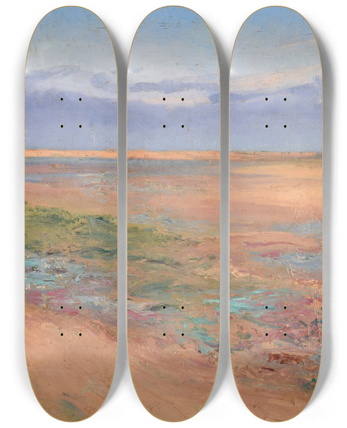 Triptych art skateboard deck of Pierreauguste Renoir Marine by Pierre-Auguste Renoir (1841-1919)