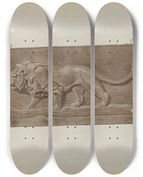 Triptych art skateboard deck of John Sullivan Shop Sign_2 by John Sullivan