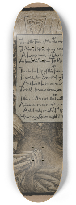 Elihu Vedder - The Soul of theCup 8.25 inch art skate deck