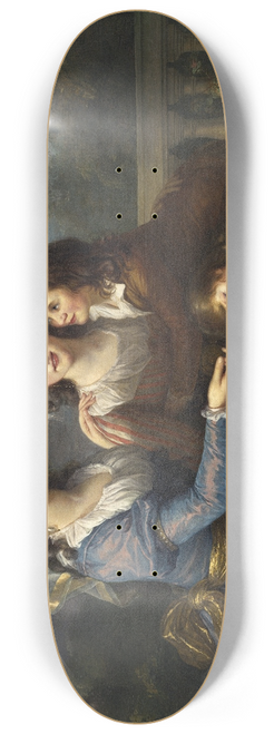 Elisabeth Louise Vige Le Brun - The Marquise de Pezay,and the Marquise de Roug with Her Sons Alexis and Adrien 8.25 inch art skate deck