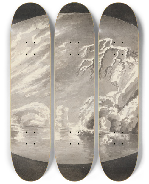Triptych art skateboard deck of James Miller Caves_1 by James Miller (1773-1814)