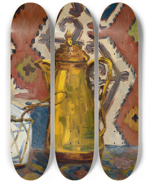 Triptych art skateboard deck of Francis Picabia Nature Morte by Francis Picabia (1879-1953)