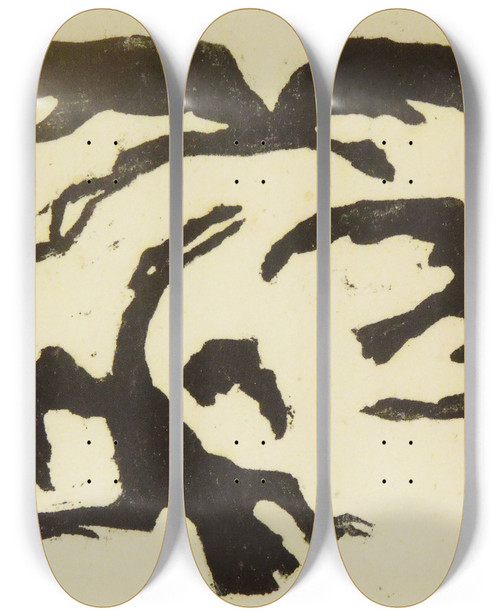 Triptych art skateboard deck of Jerzy Hulewicz Lllustration For Juliusz Sowackis Genesis From The Spirit Juliusza Sowackiego by Jerzy Hulewicz (1886-1941)