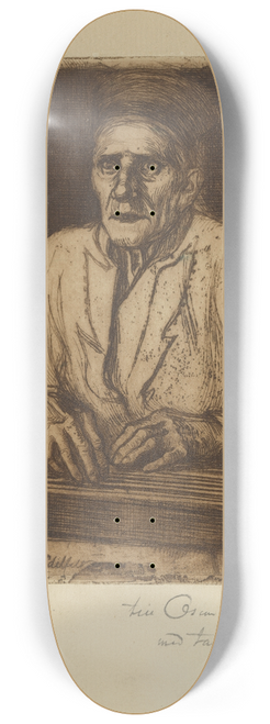 Albert Edelfelt - Larin Paraske with Kantele 8.25 inch art skate deck