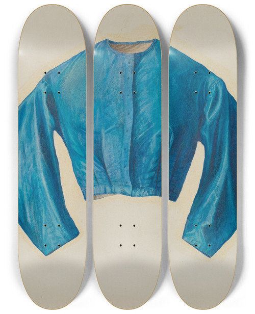 Triptych art skateboard deck of Fred Hassebrock Silk Waist_1 by Fred Hassebrock