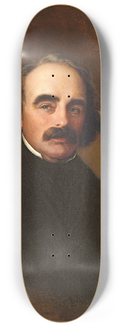 Emanuel Gottlieb Leutze - Nathaniel Hawthorne 8.25 inch art skate deck