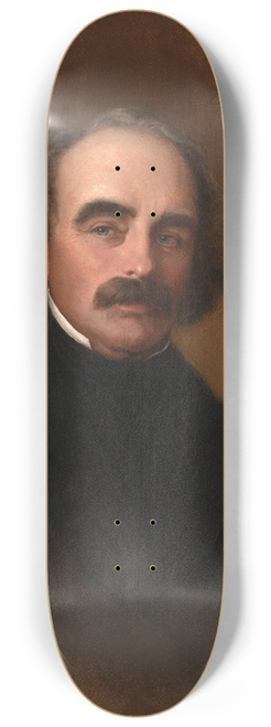 Emanuel Gottlieb Leutze - Nathaniel Hawthorne 8.25 inch art skate deck