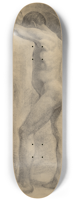 Emil Alexay-Olexk - Study of a Standing Man 8.25 inch art skate deck