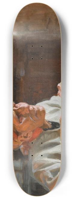 Albert Edelfelt - The Poet, Larin Paraske 8.25 inch art skate deck