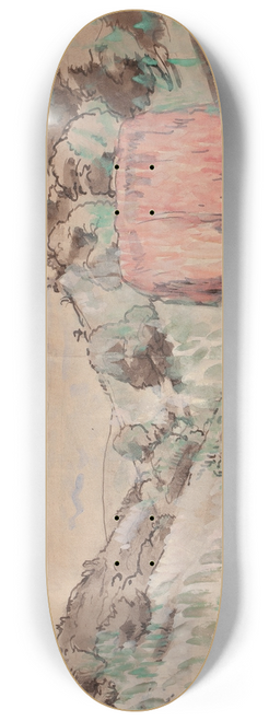 Emile Bernard - Red Cabin on a Hillside 8.25 inch art skate deck