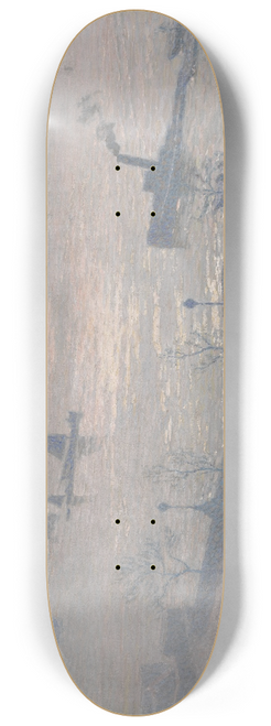 Emile Claus - Morning Reflection on the Thames in London 8.25 inch art skate deck