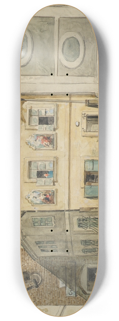 Emil Htter - Das Scharfrichterhaus in Wien 8.25 inch art skate deck
