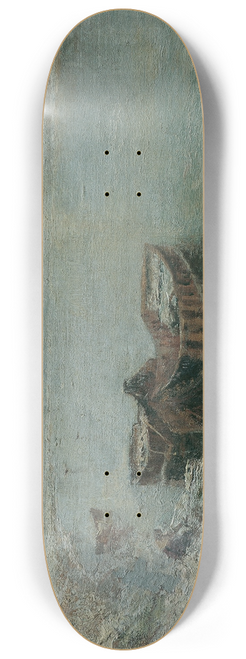 Emilie Mediz-Pelik - Fischerboote am Donauufer 8.25 inch art skate deck