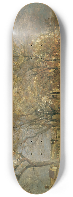 Emil Jakob Schindler - Frhling in Hacking 8.25 inch art skate deck