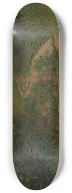 Emil Lugo - Waldwiese mit Weg und Wassertmpel 8.25 inch art skate deck