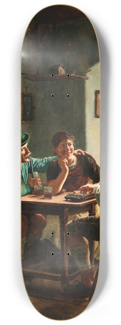 Emil Rau - The Zither Player 8.25 inch art skate deck